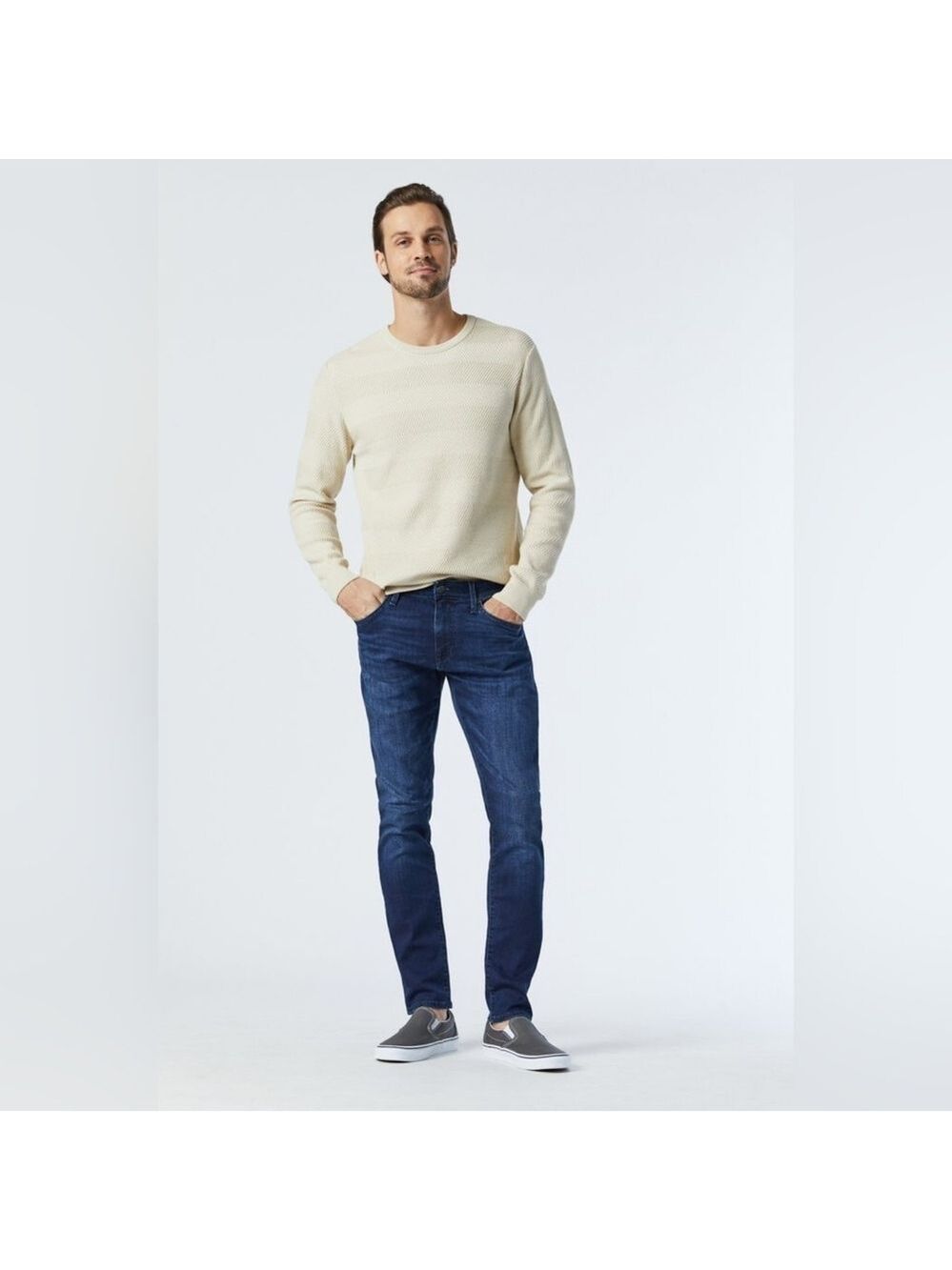 Mavi White Edge Jake Slim Leg Jeans